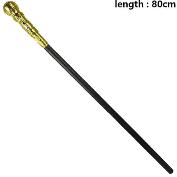 Justerbar käpp, vintage design Halloween-kostymtillbehör, resekäpp med frimurarsymboler för artister, magiker, egyptiska faraoner> Tillbehör