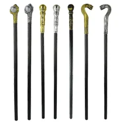 Justerbar käpp, vintage design Halloween-kostymtillbehör, resekäpp med frimurarsymboler för artister, magiker, egyptiska faraoner><noscript><img width=