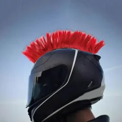 FMYSJ Kaesi Klippbar Hjälm Peruk Avtagbar Högtemperatur Siden Ljus Färg Hjälm Mohawk Hjälmtillbehör (FMY)><noscript><img width=