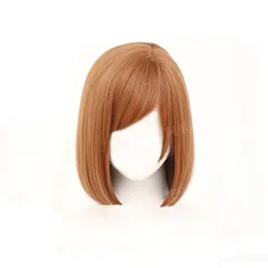 Kaisen Kugisaki Nobara Cosplay Kostym Topp Klänning Kappa Kvinnor Uniform Midja Armar Väska Peruk Komplett Set Halloween Kostymer One Size | Fyndiq> Peruker