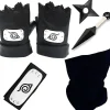 Kakashi Cosplay Set Ninja Konoha Naruto Headband Kakashi Forehead Protection And Kakashi Mask Gloves Kunai Ninja Plastic Shuriken Kakashi Cosplay Prop | Fyndiq> Tillbehör