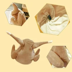 Kalkon Thanksgiving Hatt Rörlig Med Musik Nyhet Tillagad Kyckling Fågel Tomte Maskerad><noscript><img width=