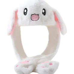 Kaninhatt Hoppande Hatt Kaninhatt med Rörliga Öron Anima[mo][CO]> Huvudbonader