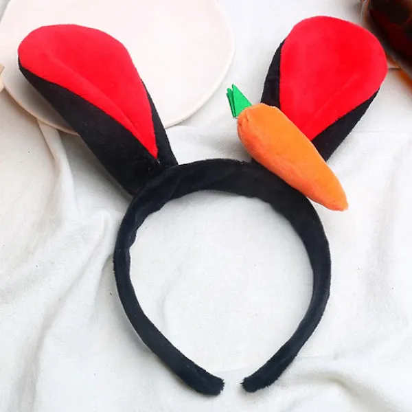 Kaninöron Hårband med Morotskostym Cosplay Dekoration för Utekväll Fest> Huvudbonader