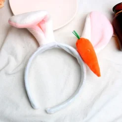 Kaninöron Hårband med Morotskostym Cosplay Dekoration för Utekväll Fest><noscript><img width=