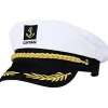 Kaptenshatt för vuxna Yachting Båt Seglare Amiral Kostym Vit, One Size{YFL}> Huvudbonader