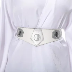 Karneval 2024 Barn Vuxen Rymdkrigare Prinsessdräkt Maskerad Kläder Vit Robe Rollspel Leia Cosplay Kostym Barn -XF32- L><noscript><img width=