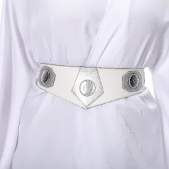 AIZHENCHEN Karneval 2024 Barn Vuxen Space Force Prinsessa Kostym Maskerad Party Kläder Vit Kappa Rollspel Leia Cosplay Kostym Barn L><noscript><img width=