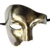 Karneval Halvmask Fantom Mask Antik Fantomen på Operan Maskerad Mask Nattklubbsmask> Masker
