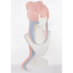 Katea Rosa Gradient Snygg Lång Fläta Värmebeständig Peruk För Cosplay Sangonomiya Kokomi Anime Peruker Halloween Party Peruker Rosa/blå -> Peruker