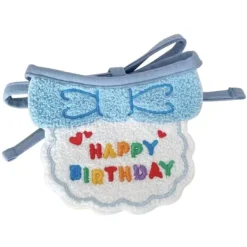 Katt Hund Haklappar och hattar Söt klä upp hattar Haklapp Rolig fotografi rekvisita Present till födelsedagsfest Blå haklapp och hatt> Huvudbonader