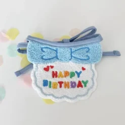 Katt Hund Haklappar och hattar Söt klä upp hattar Haklapp Rolig fotografi rekvisita Present till födelsedagsfest Blå haklapp och hatt><noscript><img width=