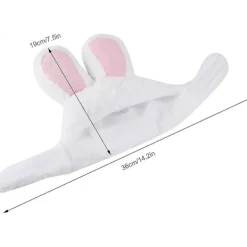 Katt Kanin Mössa - Kostym Söt Kanin Mössa med Öron för Katter, Små Hundar - Husdjur Mössa Festdräkt> Huvudbonader