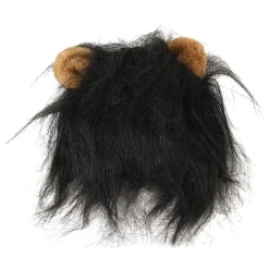 Kattman Peruk Bedårande Söt Rolig Kostym Hatt med Öron för Katter Små Hundar Svart><noscript><img width=