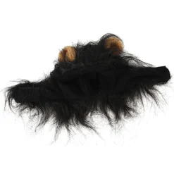 Kattman Peruk Bedårande Söt Rolig Kostym Hatt med Öron för Katter Små Hundar Svart><noscript><img width=