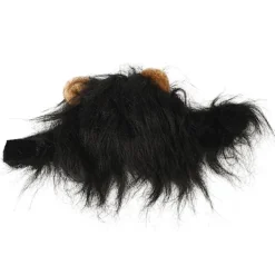 Kattman Peruk Bedårande Söt Rolig Kostym Hatt med Öron för Katter Små Hundar Svart><noscript><img width=