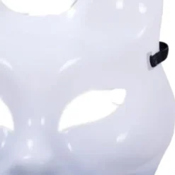 Kattmask, plast, vit[f2]> Masker