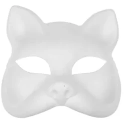 Kattmask, plast, vit[f2]><noscript><img width=