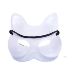 Kattmask, plast, vit[f2]><noscript><img width=