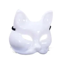 Kattmask, plast, vit[f2]><noscript><img width=