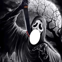 keland Skrämmande Ghostface Mask Scream Mask Läskig Halloween Cosplay Prop><noscript><img width=