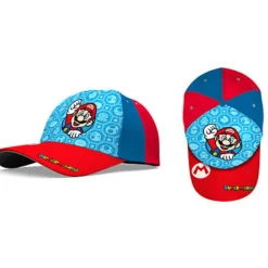 Super Mario Keps Cap Kepsar 012023 Röd/blå 52/54cm VÄLJ 1.52> Huvudbonader