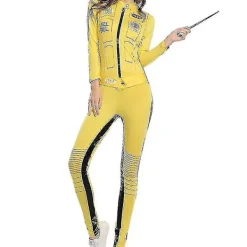 KOOLMEI Kill Bill The Bride Beatrix Kiddo Cosplay Kostym Kung Fu Jumpsuit För Kvinnor Halloween Carnival Mardi Gras Kostymer L> Dräkter