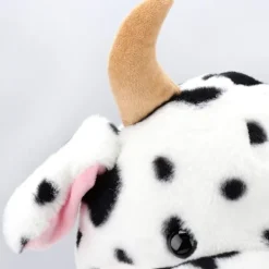 Kohatt med öron som rör sig, hoppar upp, dyker upp, slår hatt plysch lantgårdsdjur><noscript><img width=