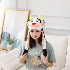 #Ko-huvudbonad med rörliga öron plysch huvudbonad#><noscript><img width=