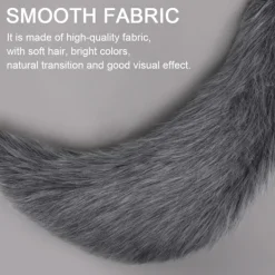 Konstgjord Päls Stor Svans Räv Katt Hund Varghals Set Halloween><noscript><img width=