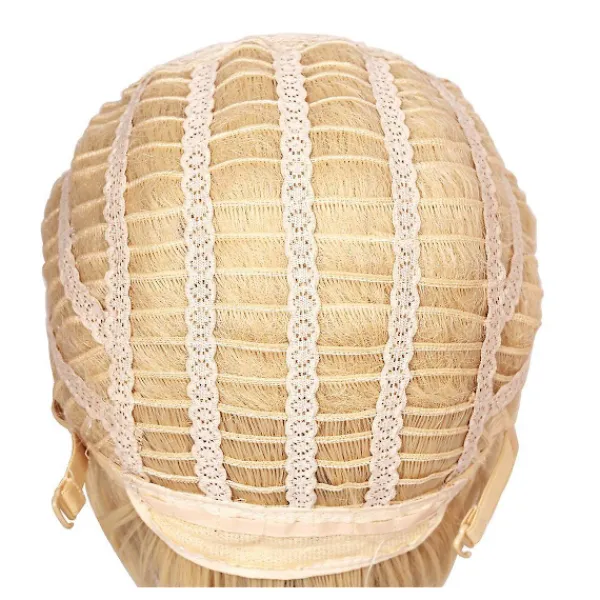 DMstore Kort Afro Fluffy Anime Cosplay Peruk Cosplay Peruk För Halloween(blond),wz-1328 (FMY)> Peruker