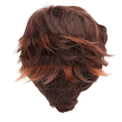 Kort brun syntetisk peruk för män för cosplay> Peruker