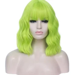 Kort lockig peruk dam vågig peruk (färg 19)> Peruker