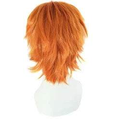 Kort orange peruk för män, maskerad, allsmäktig kostym, cosplay-peruker[CO]> Peruker