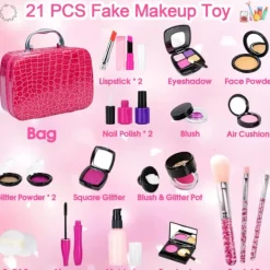 Kosmetisk lekset Med Läppstift Nagelfärg Ögonskuggor Och Smink Borstar> Smink