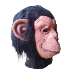 Kostym Gorilla Apor Djurhuvud Hel Latex Mask Vuxen Halloween Mask Cosplay Prop><noscript><img width=