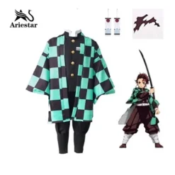 Kostymset för vuxna pojkar Ariestar? Demon Slayer-dräkt> Dräkter
