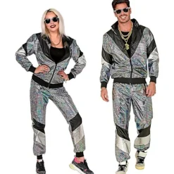 WAIDFU Kostymspårbyxa, Disco, 80-tals Outfit, Joggingdräkt, Maskeraddräkter L> Dräkter