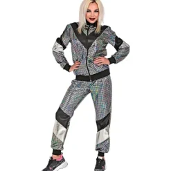 WAIDFU Kostymspårbyxa, Disco, 80-tals Outfit, Joggingdräkt, Maskeraddräkter L><noscript><img width=