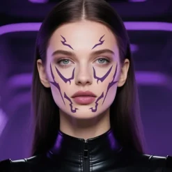 K-Pop Demon Hunter Girl Group Temporär Tatuering Klistermärke Cosplay[D] rumi> Smink