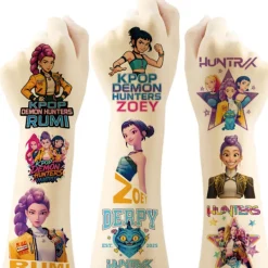 K-POP Demon Hunter Girl Group Tatueringar Klistermärken 20 Ark Tecknade Tatueringar Klistermärken Vattenöverföring Engångs Klistermärken-FX-> Smink
