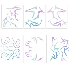 Kpop Demon Hunter Girl Group Tatuering Klistermärke Cosplay Flash Demon Hunter Smink Ansiktsklistermärke[SL] rumi,SD><noscript><img width=