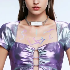 Kpop Demon Hunter Girl Group Tatuering Klistermärke Cosplay Flash Demon Hunter Smink Ansiktsklistermärke[SL] rumi,SD><noscript><img width=