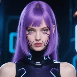 Kpop Demon Hunter Girl Group Tattoo Klistermärke Cosplay Flash Demon Hunter Smink Ansiktsklistermärke Rollspel Role> Smink