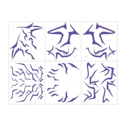 Kpop Demon Hunter Girl Group Tatuering Klistermärke Cosplay Flash Demon Hunter Smink Ansikts Klistermärke Roll><noscript><img width=