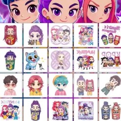 K-POP Demon Hunter Girl Group Tatueringar Klistermärken 20 Ark Tecknade Tatueringar Klistermärken Vattenöverföring Engångs Klistermärken> Smink