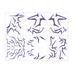 LBJ Kpop Demon Hunter Tjejgrupp Tatueringsklistermärke Cosplay Blixt Demon Hunter Smink Ansiktsklistermärke><noscript><img width=