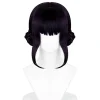 K-pop Demon Hunters Cosplay Peruk för Rumi, Mira, Zoe Karaktärer [JUN] Svart lila Zoey> Peruker