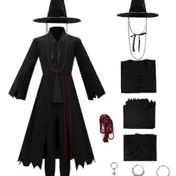 K-Pop Demon Hunters Saja Boys Kostym med Hatt Bokvecka Idol Jinu Cosplay Kostym för Barn Vuxna L> Dräkter