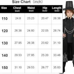 Kpop demonjägare Cosplay kostym för pojkar, Kpop Hunters skurk Saja Jinu outfit med kappa, demon, Saja, halloween -FF- 30cm><noscript><img width=